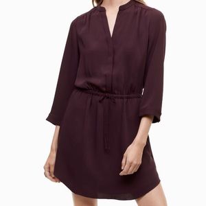 Aritzia Bennett Dress in Burgundy